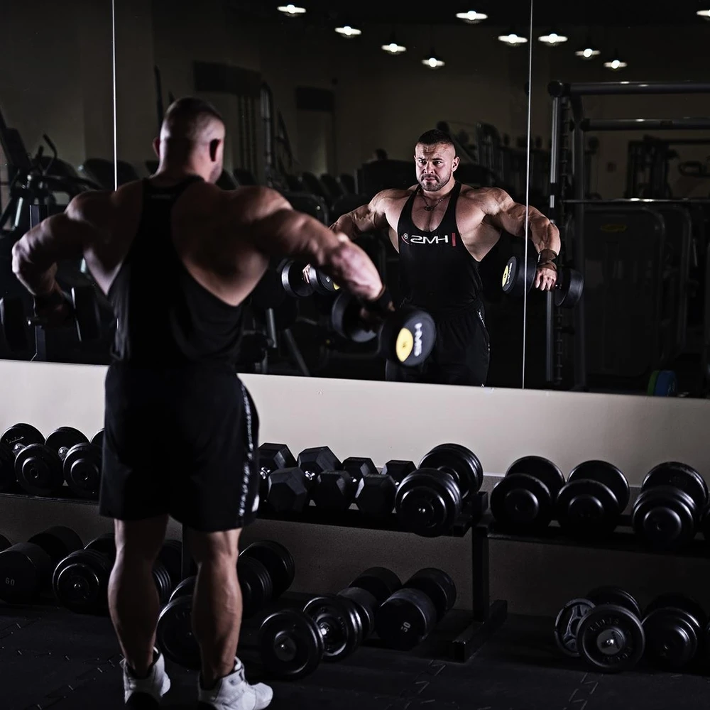 Guminis hantelis HMS HG Pro - 4kg