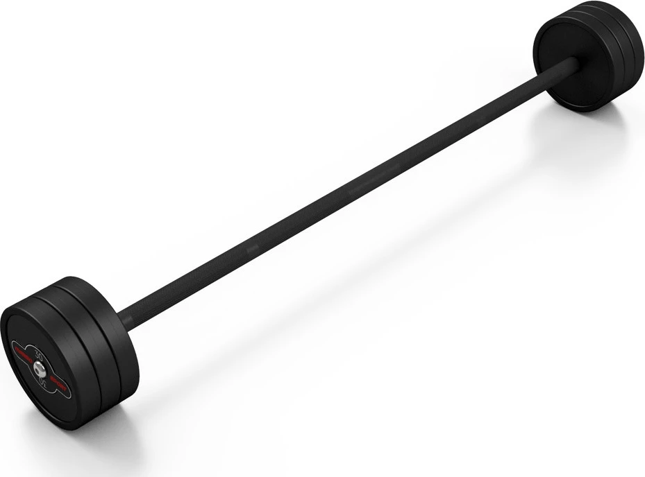 Gumuotas tiesus štangos grifas 30 kg, matinis juodas – Marbo Sport