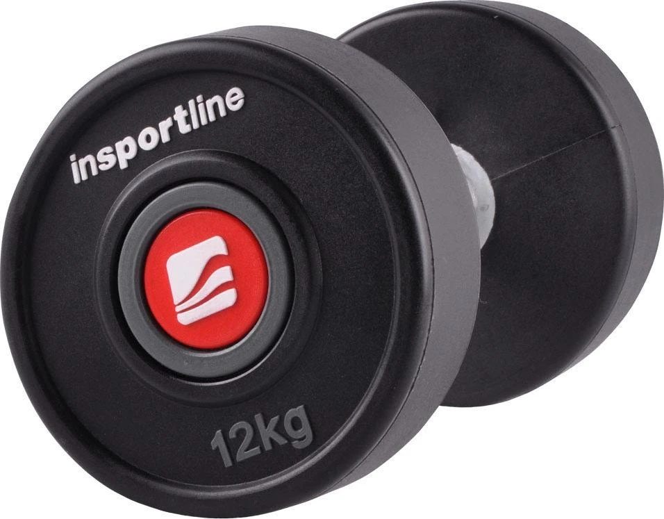 Gumuotas hantelis inSPORTline PRO 12kg