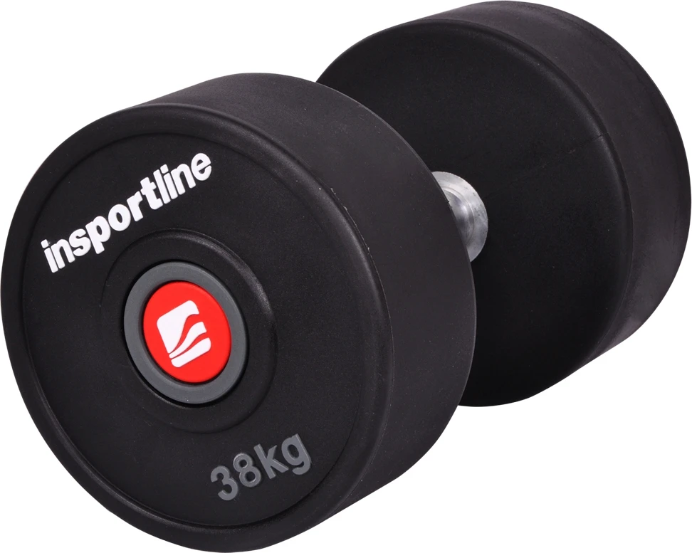 Gumuotas hantelis inSPORTline PRO 38kg