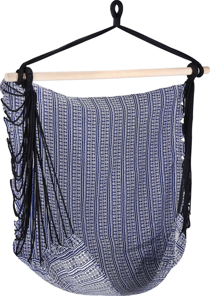 Hamakas/sėdynė Spokey BENCH ETNO, juoda balta