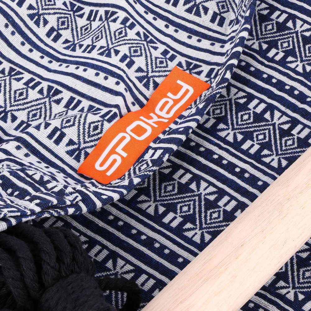 Hamakas/sėdynė Spokey BENCH ETNO, juoda balta
