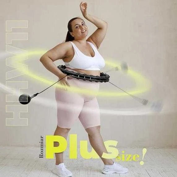 HHW11 PLUS SIZE HULA HOOP Juodas WITH WEIGHT HMS