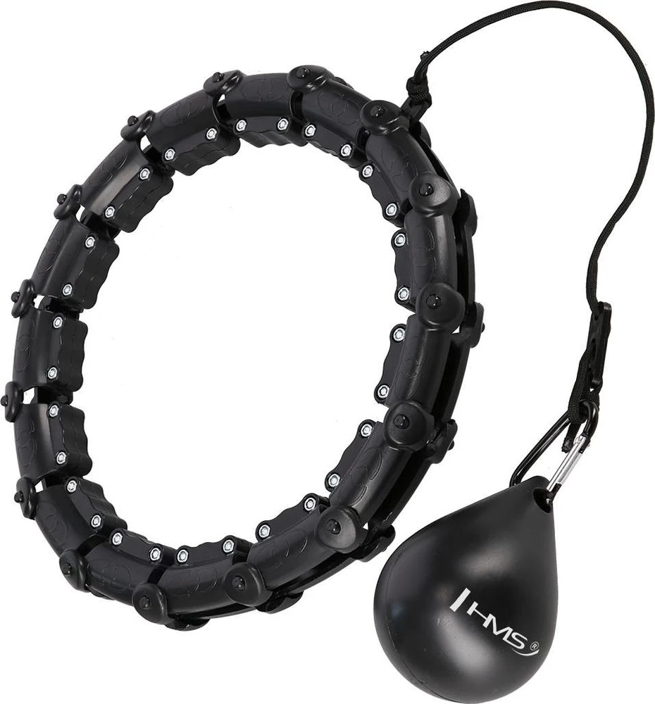 HHW11 PLUS SIZE HULA HOOP Juodas WITH WEIGHT HMS