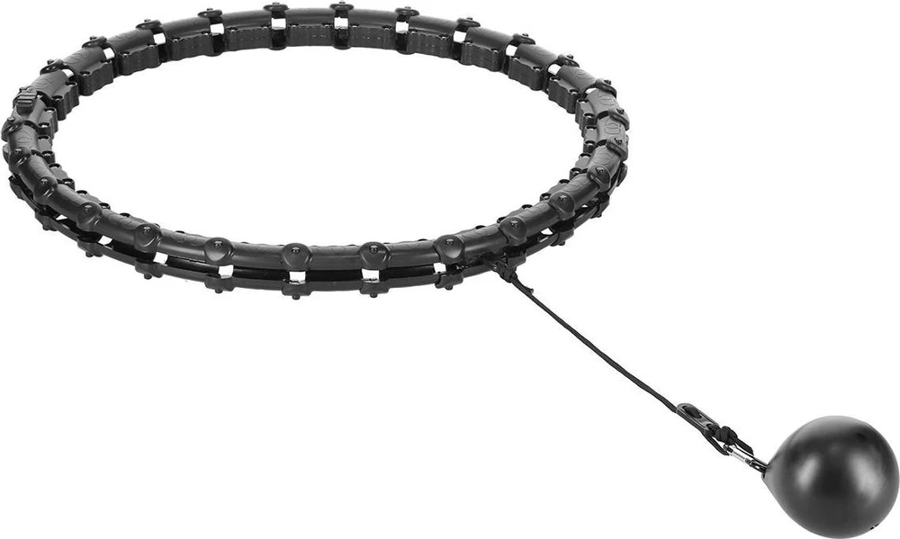 HHW11 PLUS SIZE HULA HOOP Juodas WITH WEIGHT HMS