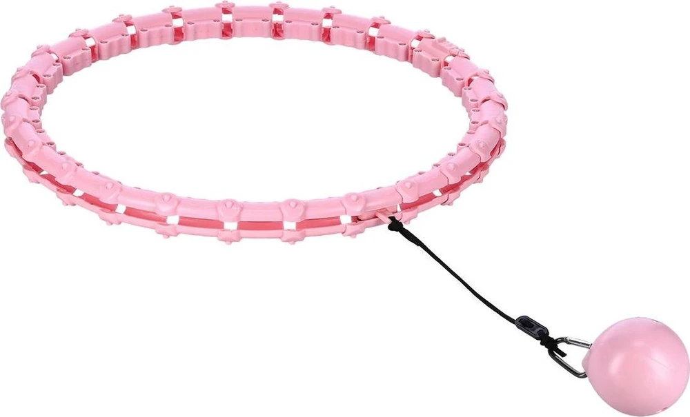 HHW11 Plus Size šviesiai rožinis hula lankas su svoriu HMS