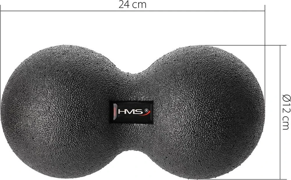 Masažinis kamuolys HMS BLM02 dvigubas - 12 x 24 cm