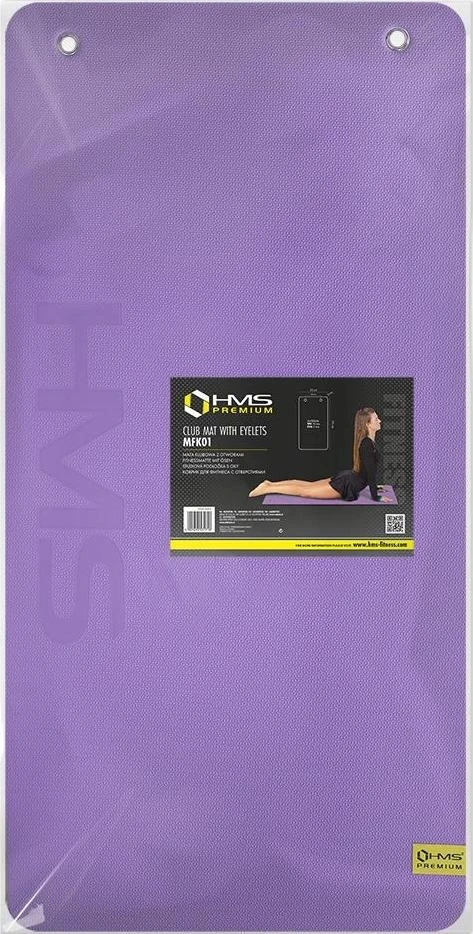 Treniruočių kilimėlis HMS Premium MFK01, violetinis-juodas