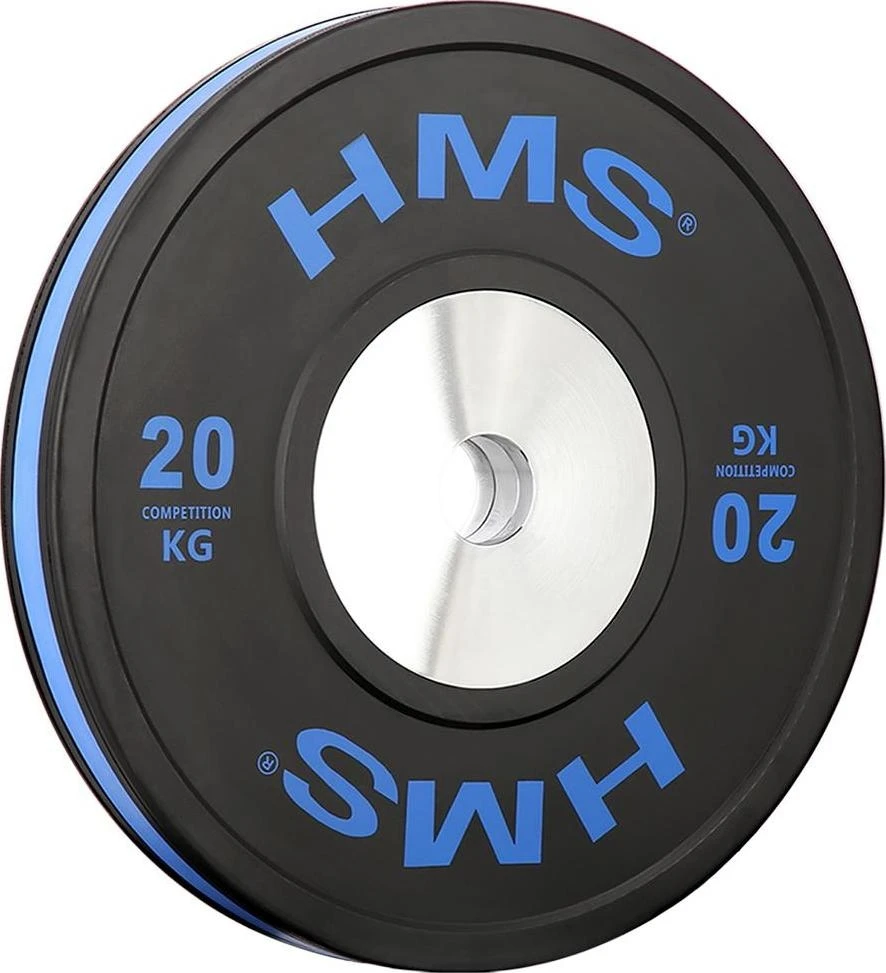 HMS olimpinis guminis svorio diskas BTBR, 10 kg