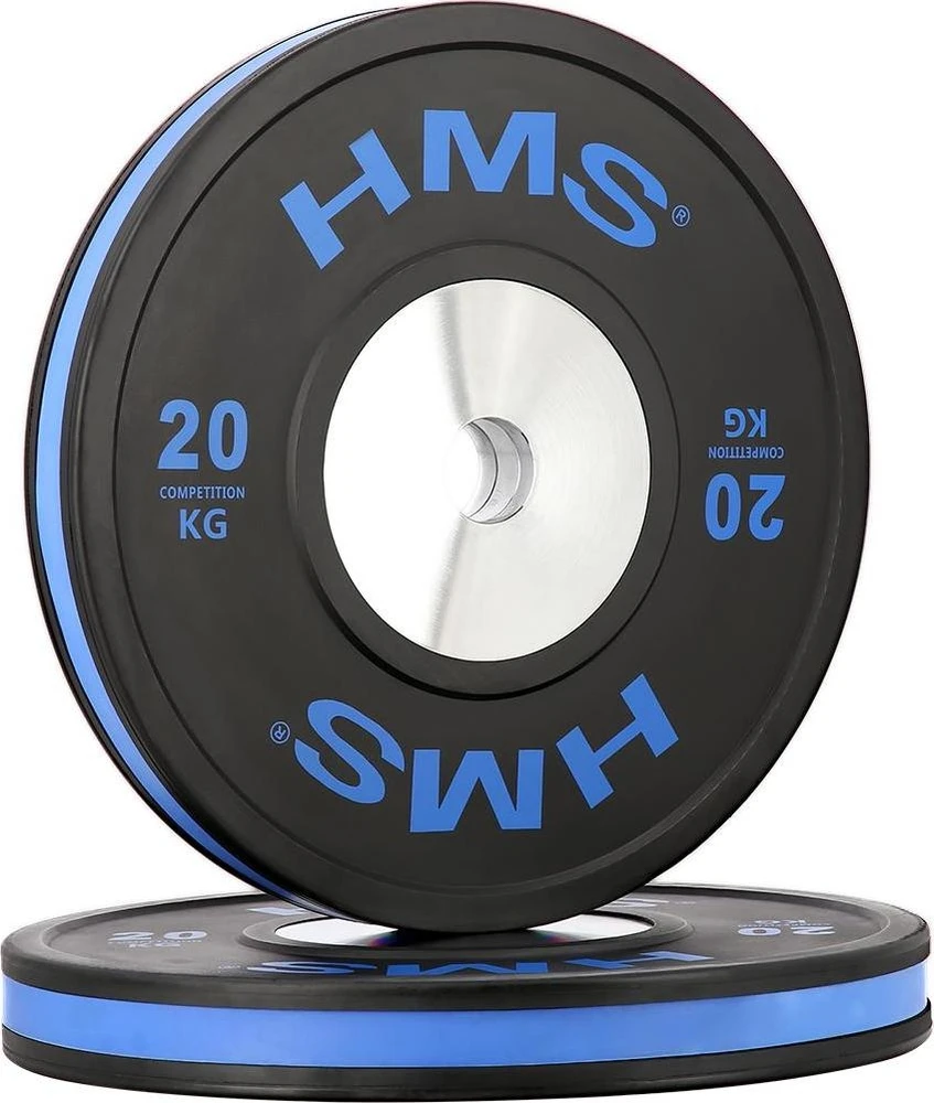 HMS olimpinis guminis svorio diskas BTBR, 10 kg