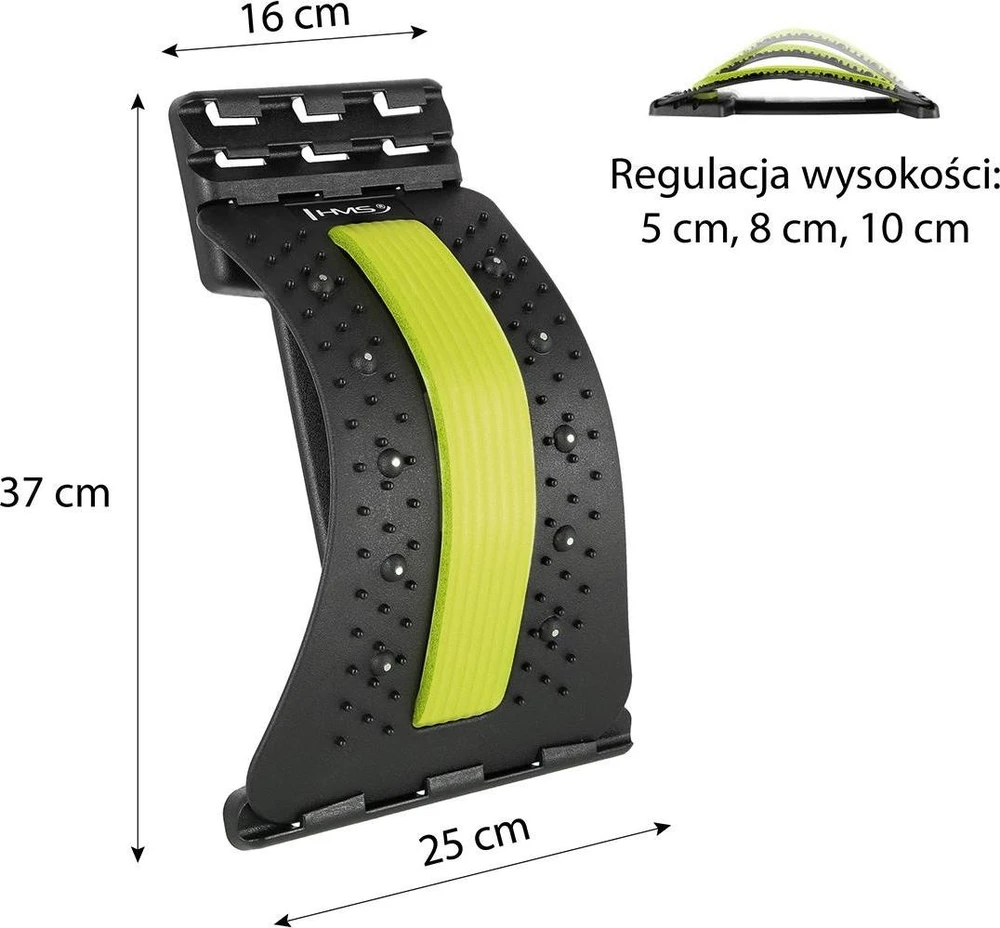 HMS PRP02 nugaros tempiklis su magnetais, žalias