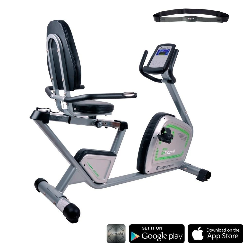 Horizontalus dviratis treniruoklis inSPORTline inCondi R60i (iki 150kg, smagr. 9kg)
