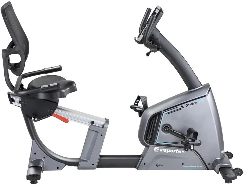 Horizontalus dviratis treniruoklis inSPORTline Omahan RMB (iki 150kg, smagr. 9kg)