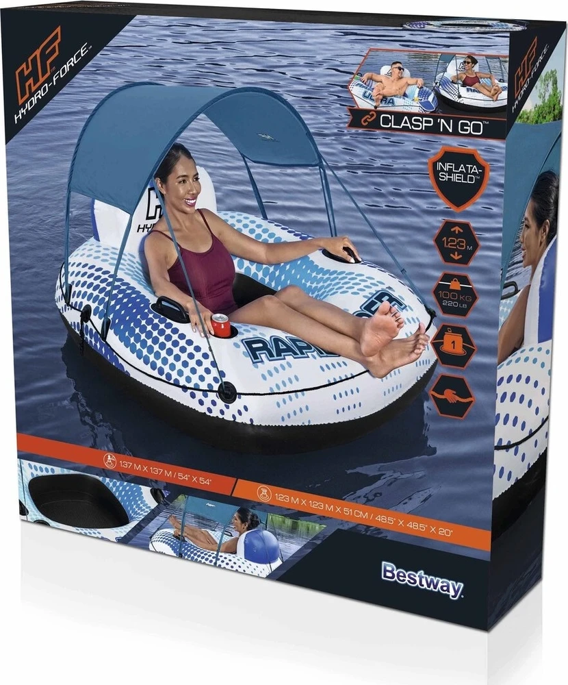 „BESTWAY“ HYDRO-Force ratas su stogeliu, 137 cm
