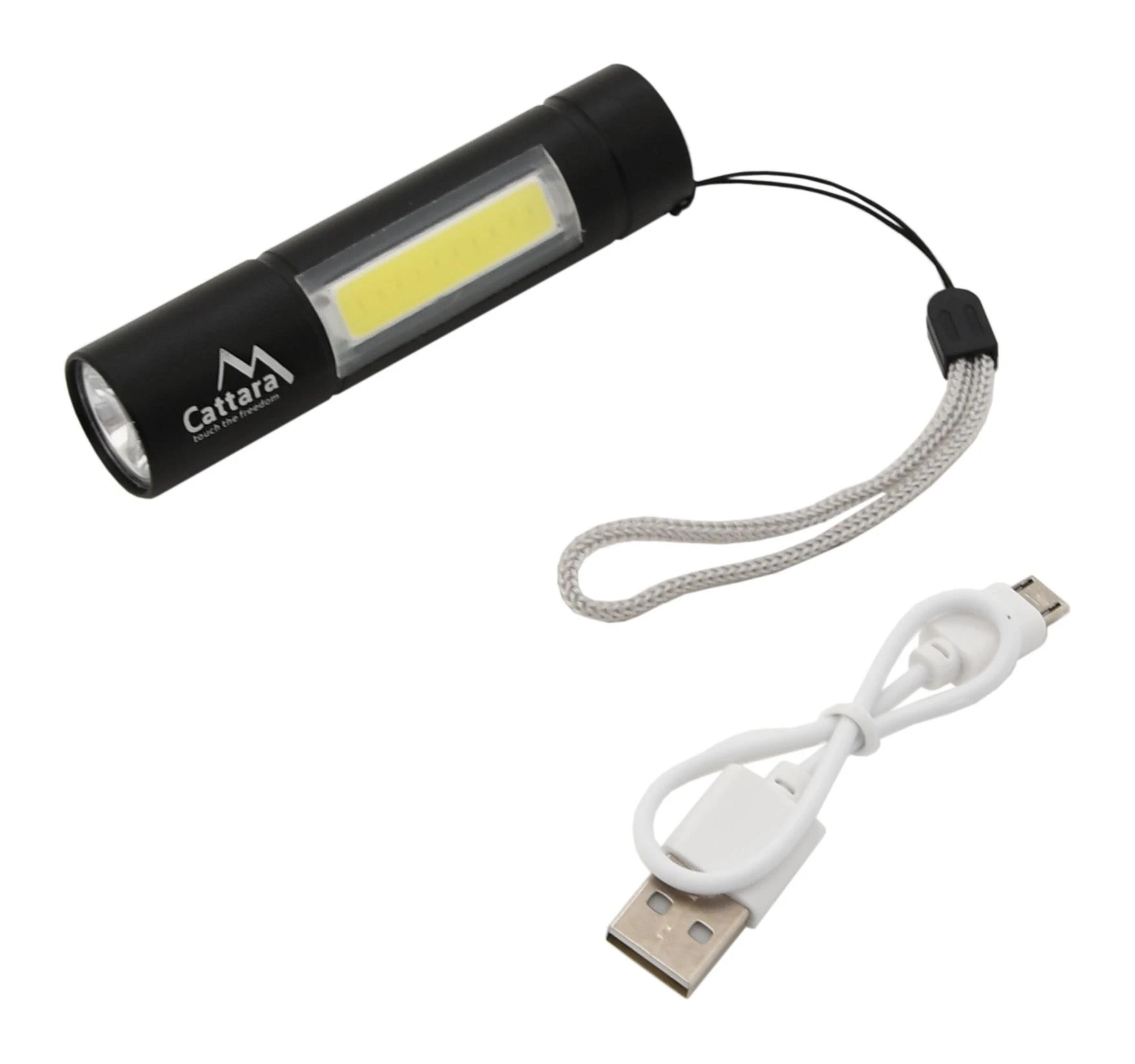 Įkraunamas LED žibintuvėlis Cattara ZOOM 120lm