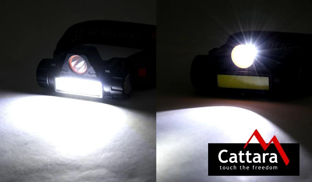 Įkraunamas žibintuvėlis ant galvos Cattara 120lm