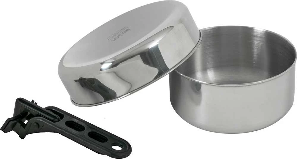 Indų rinkinys BasicNature Stainless Steel Biwak Junior