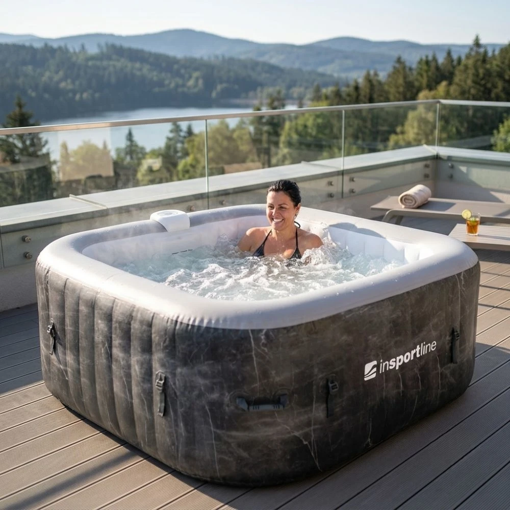 Inflatable Hot Tub inSPORTline Kamilia 155 x 155 x 65 cm