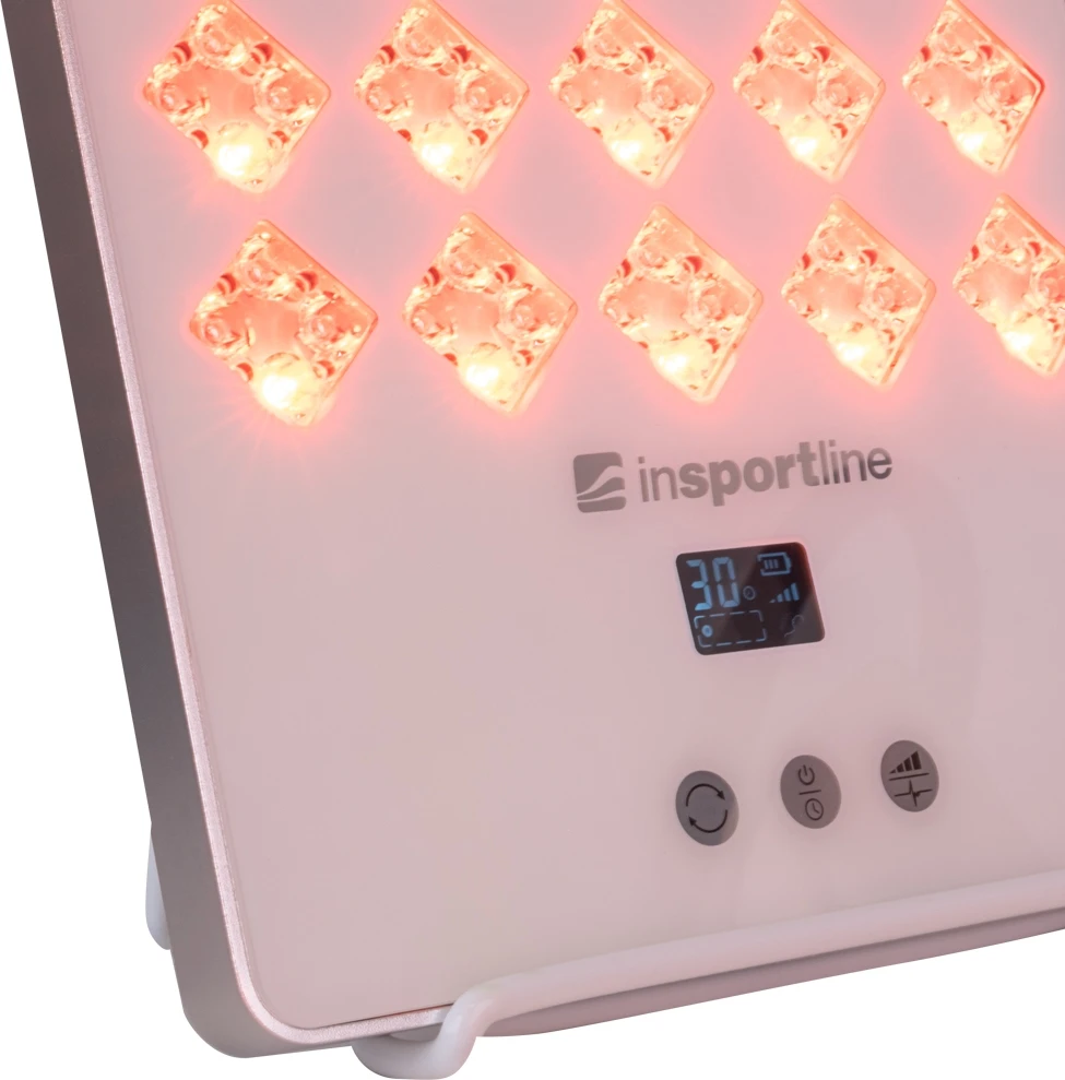 Infraraudonųjų spindulių šviesos terapijos LED panelė inSPORTline Veluni – 4x30 LED