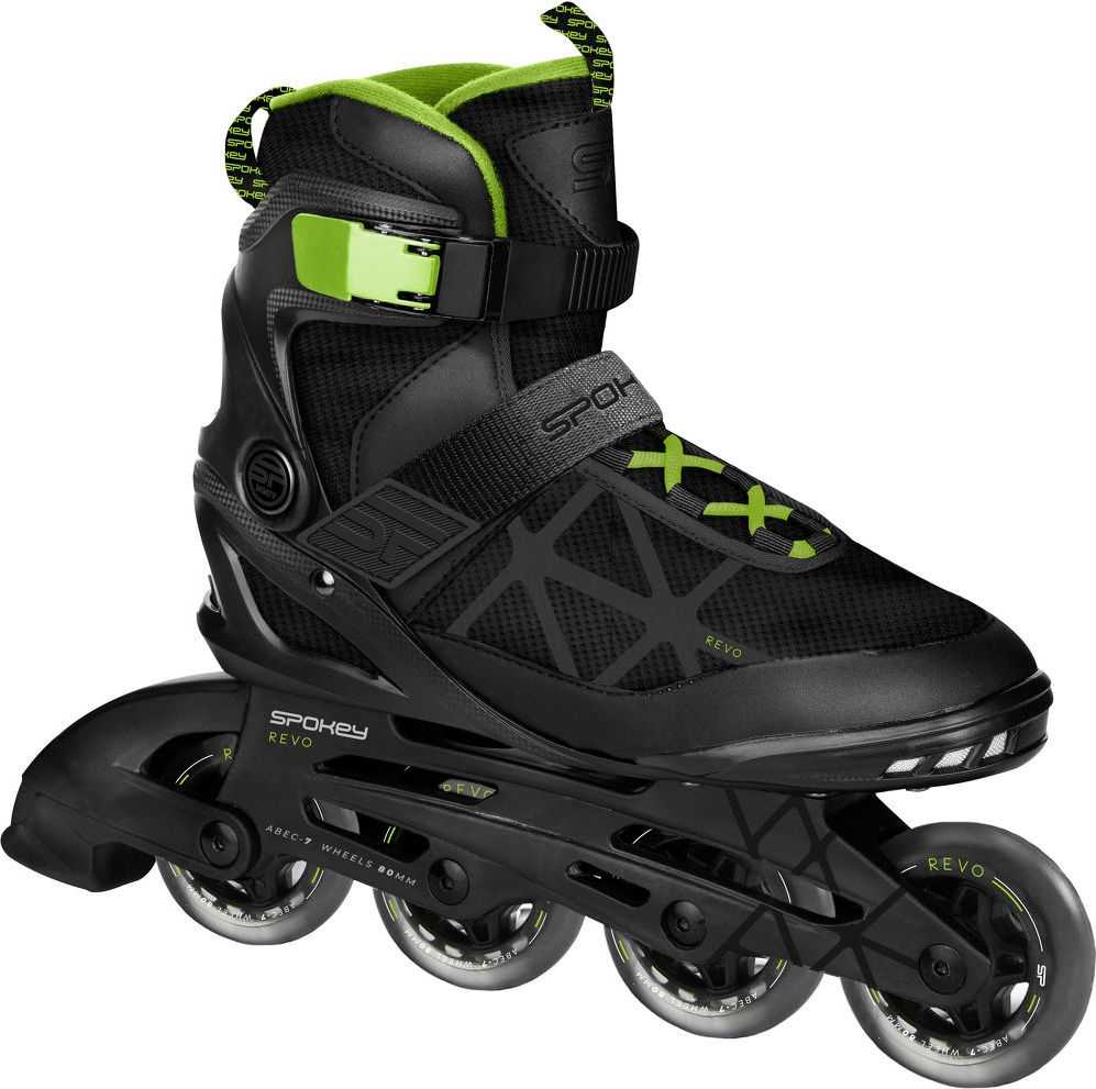 Inline riedučiai juodi Spokey REVO