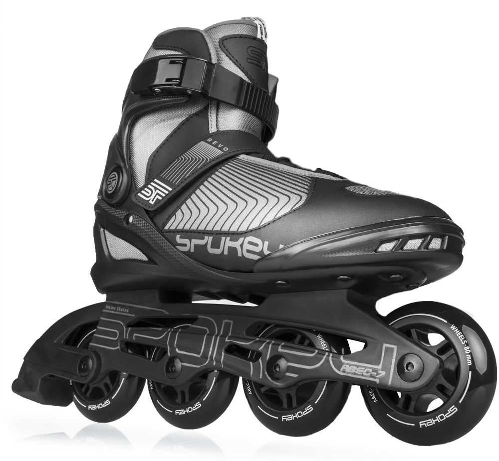 Inline riedučiai juodi Spokey REVO