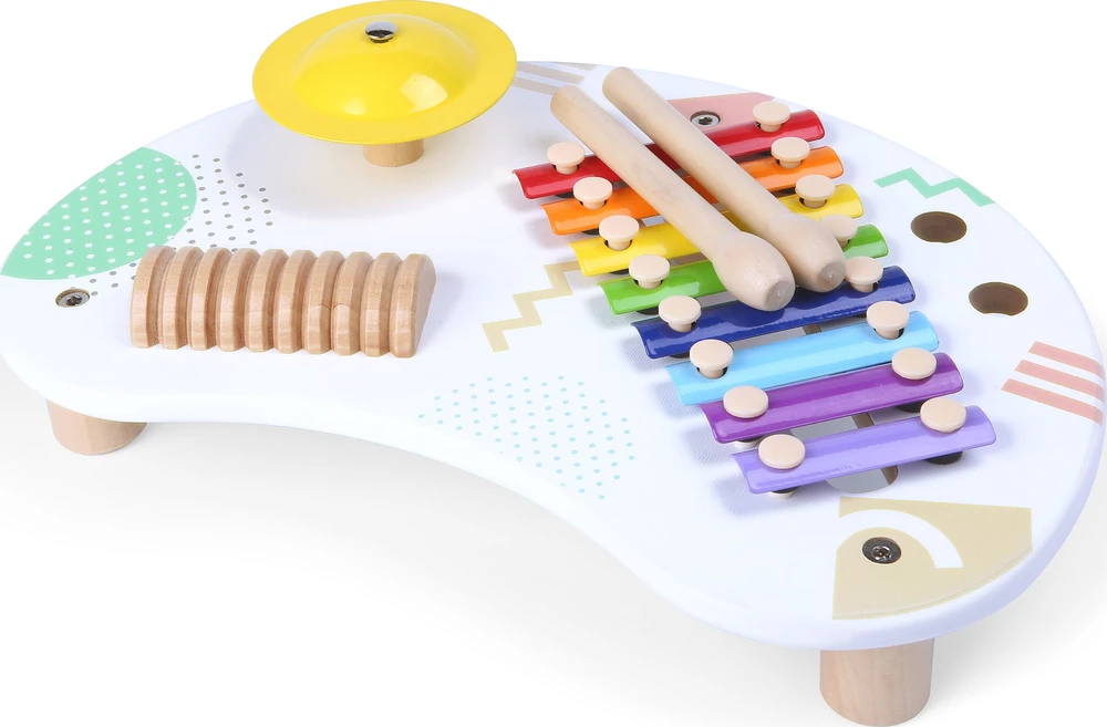 Muzikinis staliukas su cimbolais ECOTOYS +18 mėn.