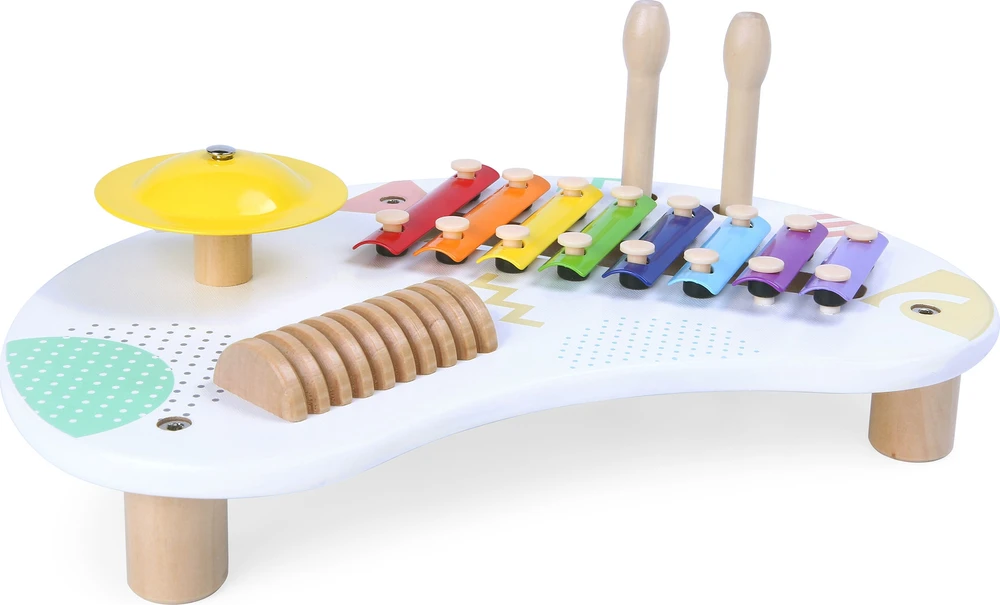 Muzikinis staliukas su cimbolais ECOTOYS +18 mėn.