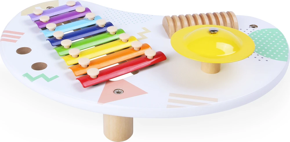 Muzikinis staliukas su cimbolais ECOTOYS +18 mėn.
