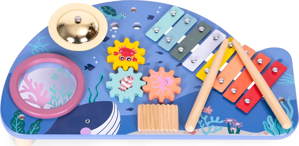 Muzikinis stalas su instrumentais, jūrų tema, ECOTOYS