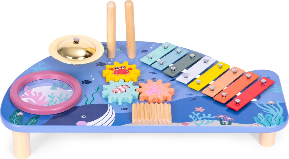 Muzikinis stalas su instrumentais, jūrų tema, ECOTOYS