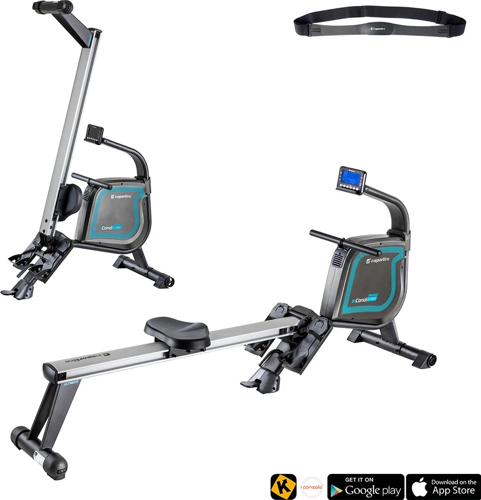 Irklavimo treniruoklis su magnetiniu pasipriešinimu inSPORTline inCondi RW600 PRO (smagr. 4kg)