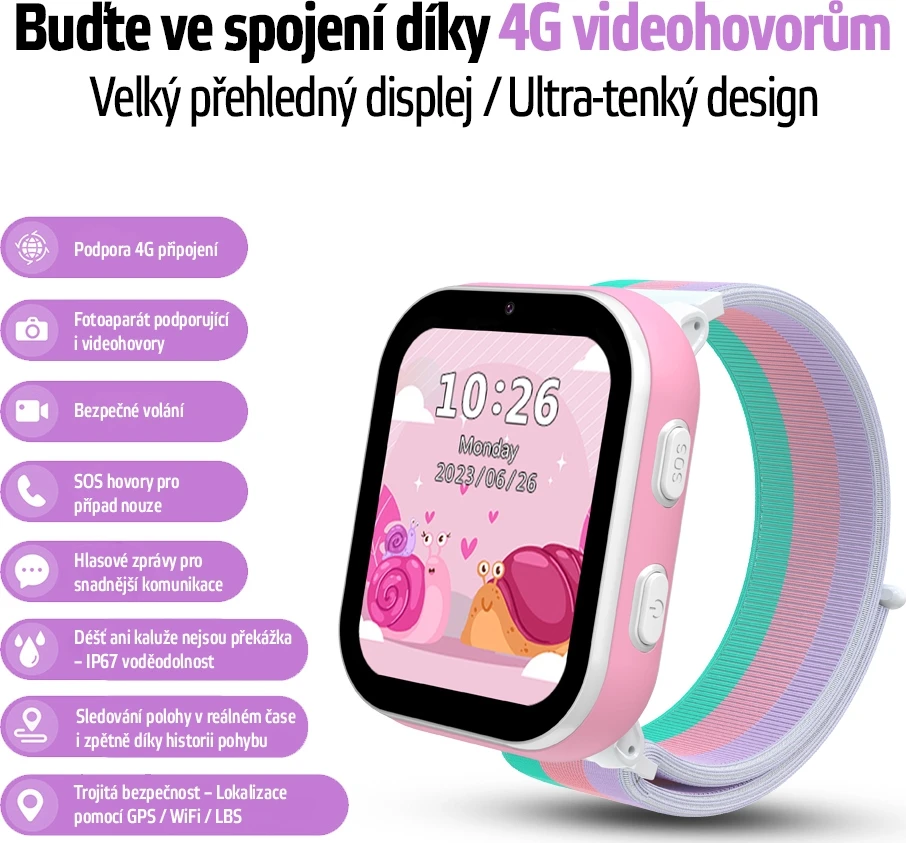 Vaikiškas išmanusis laikrodis inSPORTline Cubbio
