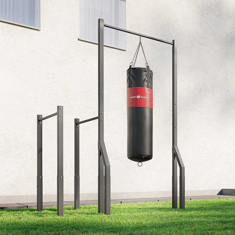 Lauko skersinis su krepšio laikikliu ir ilgais lygiagrečių rankenų atramais MO-Z2 - Marbo Sport