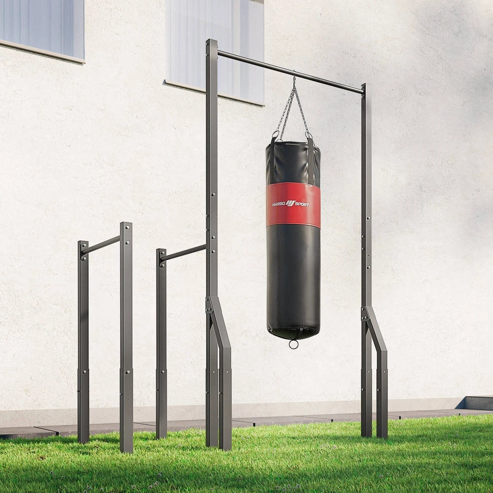 Lauko skersinis su krepšio laikikliu ir ilgais lygiagrečių rankenų atramais MO-Z2 - Marbo Sport