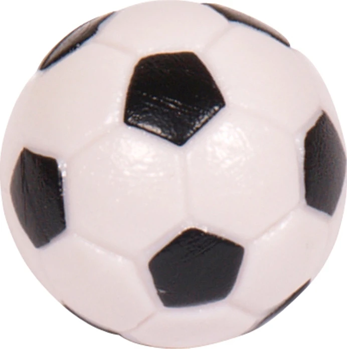 Išraižytas futbolo kamuoliukas Buffalo, juodas-baltas, 32mm