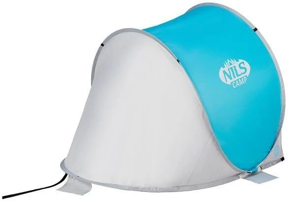 Išskleidžiama paplūdimio palapinė Nils Camp NC3173 mėlyna-pilka