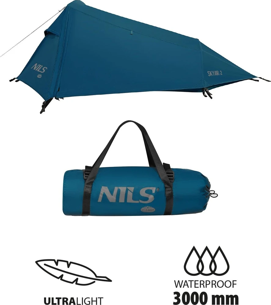 Nils Extreme Itin lengva mėlyna palapinė NC2502 SKYAIR 2 NILS CAMP