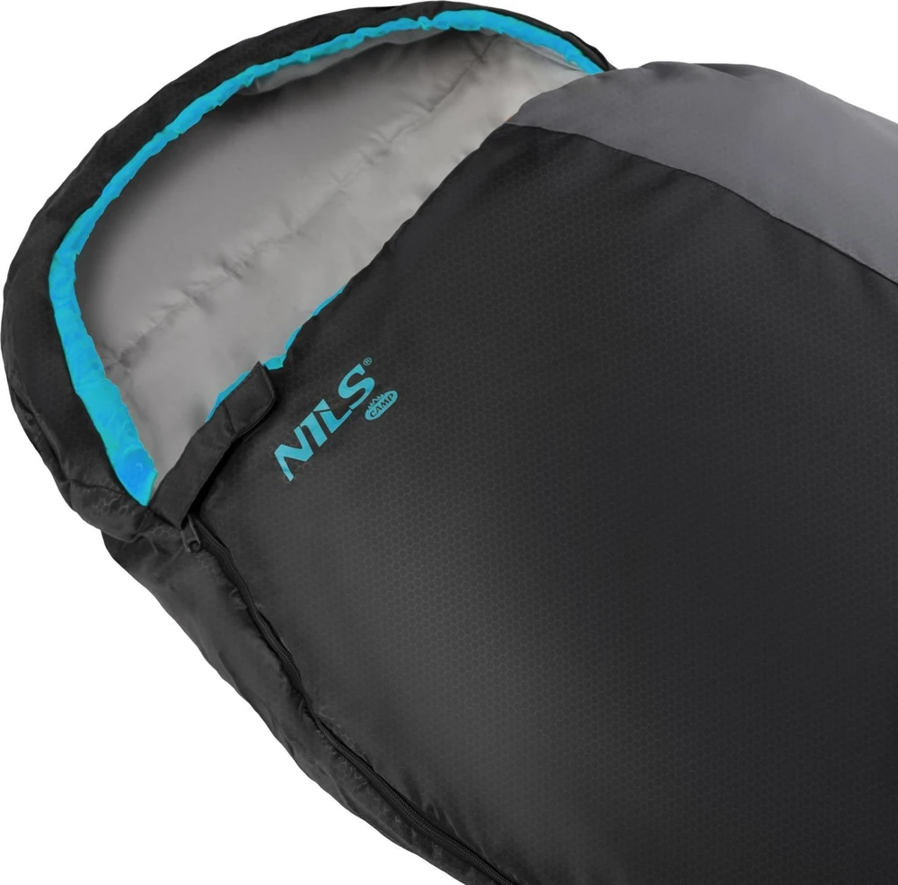Nils Extreme Itin lengvas miegmaišis NC1705, juodos ir mėtų spalvos, NILS CAMP