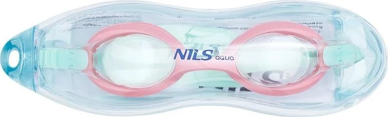 Jaunimo plaukimo akiniai NILS AQUA NQG700AF, mėtų ir rožinės spalvos