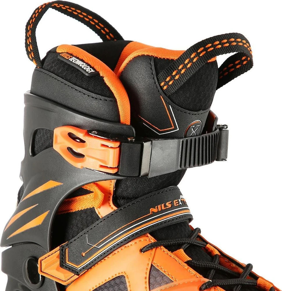 Riedučiai NA14112 Juodas-Oranžinis SIZE 41 IN-LINE SKATES NILS EXTREME