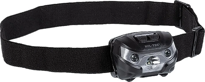 Prožektorius ant galvos MIL-TEC®, CREE XPE - juodas