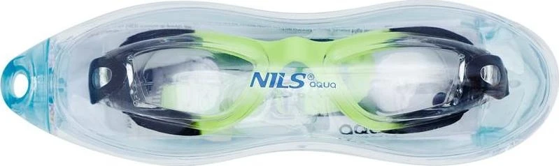 Juodi ir žali jaunimo plaukimo akiniai NQG770AF Nils Aqua