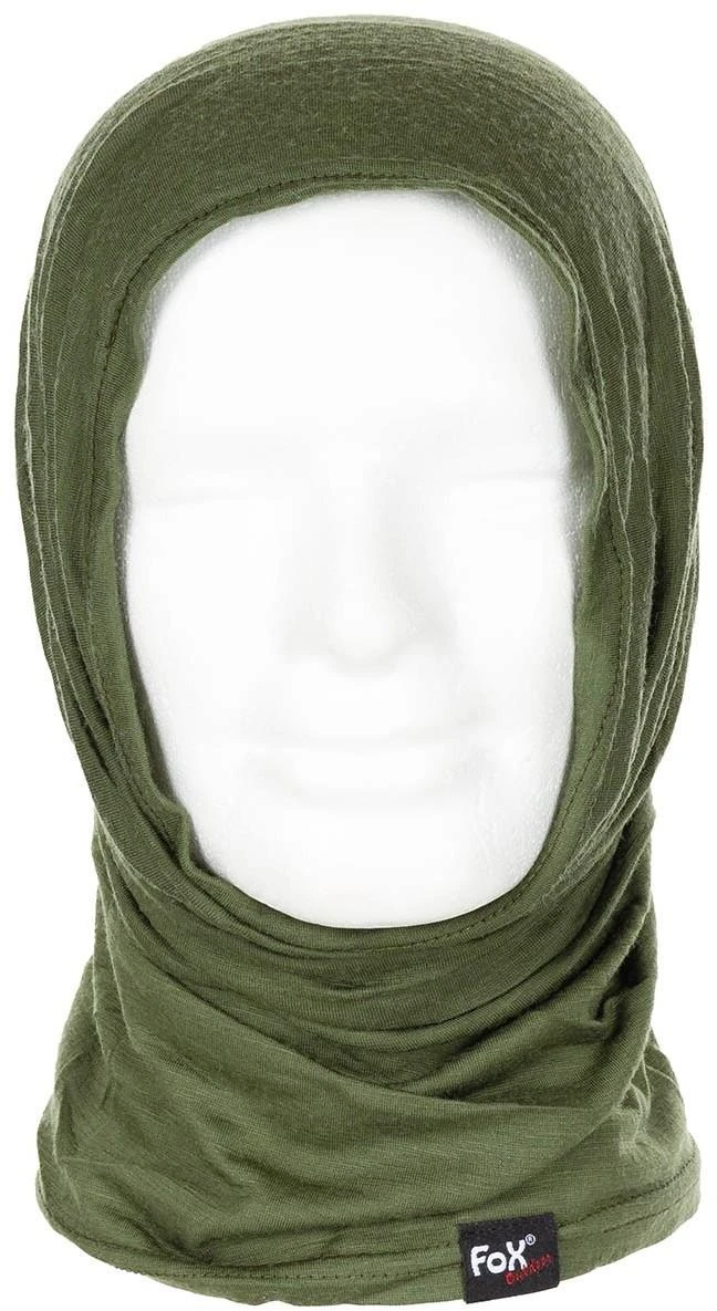 Kepurė Fox Outdoor Kaklaskarė FoxOutdoor Merino Lite, žalia