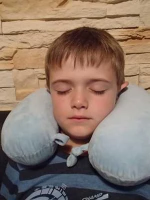 Kaklo pagalvė BasicNature Kids, mėlyna