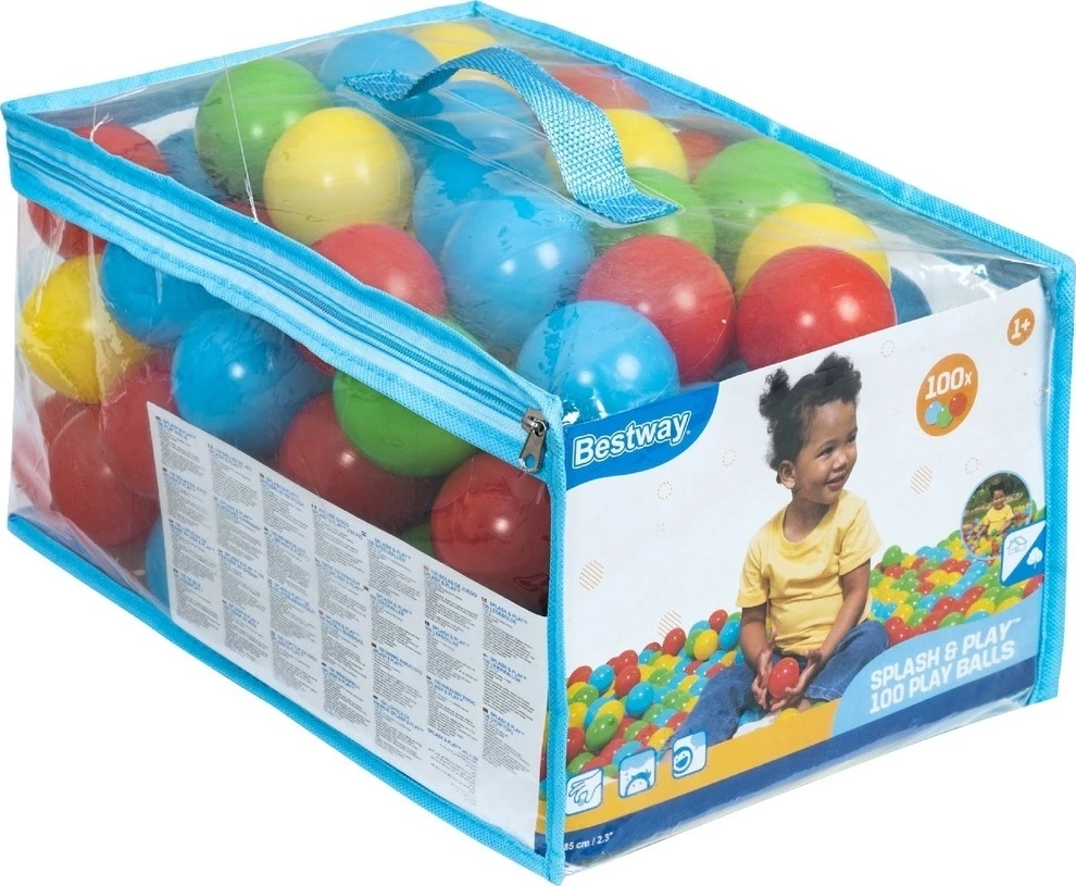 Kamuoliukų rinkinys vaikiškas Bestway Splash & Play, 100 vnt