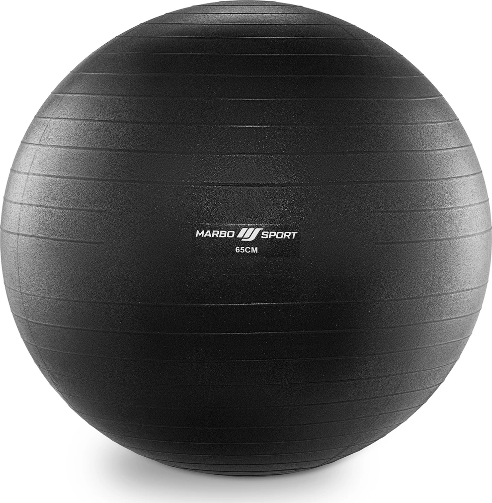 Gimnastikos kamuolys Anti-Burst 65 cm juodas Marbo Sport