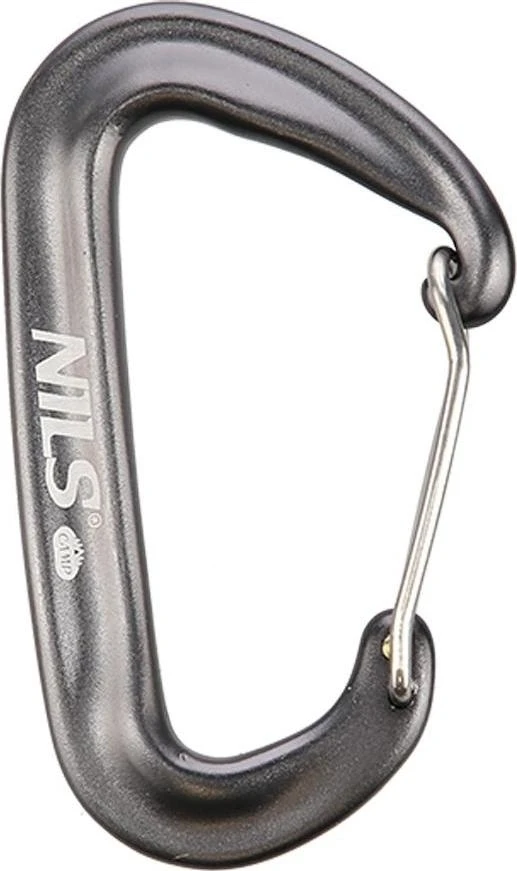 Karabinas NILS Camp NC1707, 12 kN, pilkas