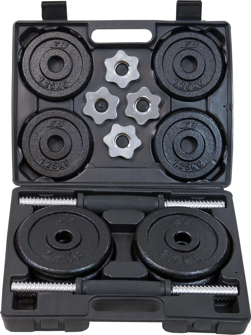 Enero Keičiamo svorio hanteliai EB Fit, 19kg (2x9.5kg)