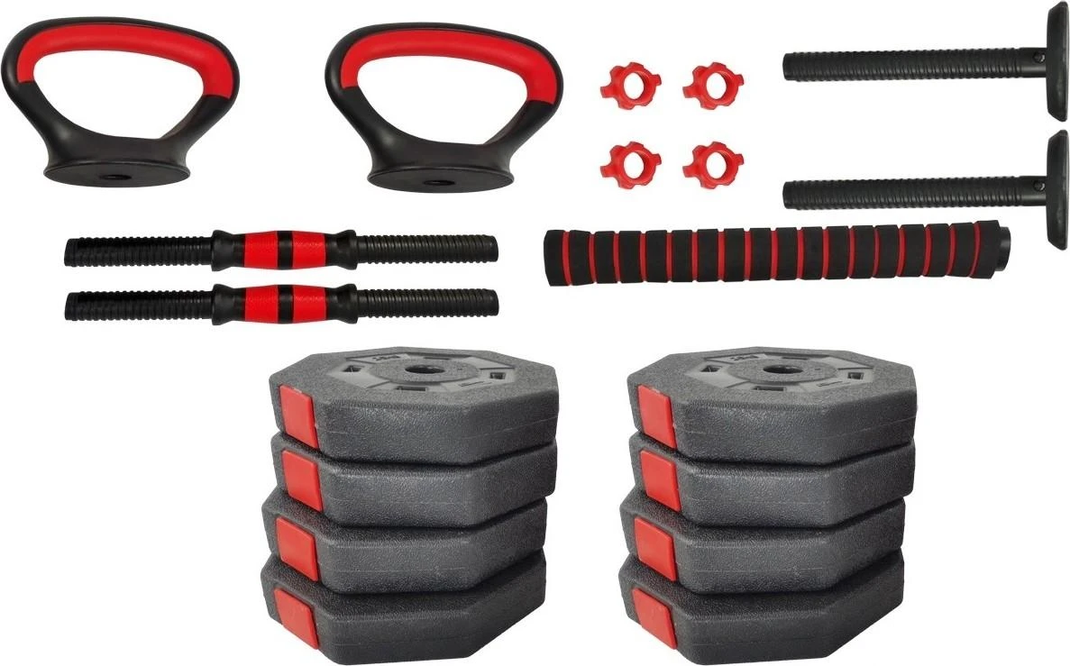 Enero Keičiamo svorio hantelis EB Fit 4in1, 20kg