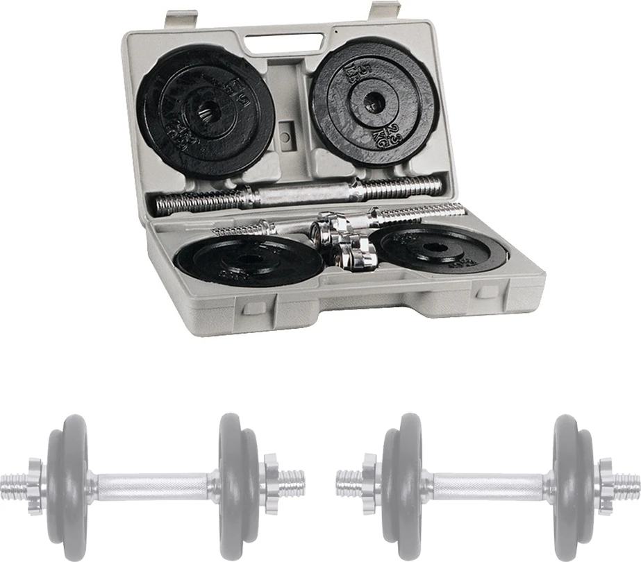 Insportline Hantelių komplektas su dėklu 2 x 10 kg